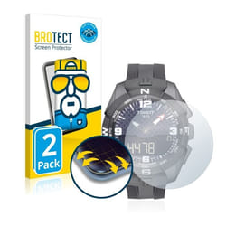 BROTECT Protection Intégrale 3D Incurvé pour Tissot T-Touch Connect Solar (2 Pièces) - Couverture Complète Film Protection Écr