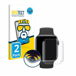 BROTECT Protection Intégrale 3D Incurvé pour Apple Watch SE (44 mm) (2 Pièces) - Couverture Complète Film Protection Écran