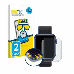 BROTECT Protection Intégrale 3D Incurvé Matte pour Apple Watch Series 6 / SE (44 mm) (2 Pièces) - Couverture Complète Film Pro