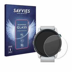 Savvies Verre Trempé pour Garmin Forerunner 745 Vitre Protection Ecran Film Trempé de Verre Dureté 9H