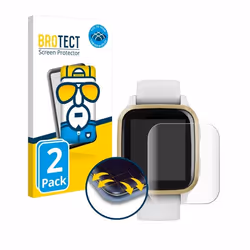 BROTECT Protection Intégrale 3D Incurvé pour Garmin Venu Sq (2 Pièces) - Couverture Complète Film Protection Écran