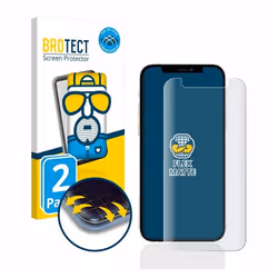 BROTECT Protection Intégrale 3D Incurvé Matte pour Apple iPhone 12 mini (2 Pièces) - Couverture Complète Film Protection Écra ...