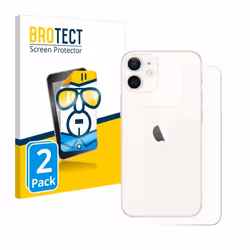 BROTECT Protection Ecran pour Apple iPhone 12 mini (Arrière) (2 Pièces) - Film Protection Ultra Clair
