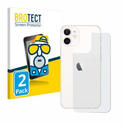 BROTECT Protection Ecran Anti-Reflet pour Apple iPhone 12 mini (Arrière) (2 Pièces) - Film Mat
