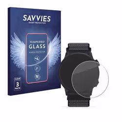 Savvies Verre Trempé pour Coros Pace 2 (3 Pièces) Vitre Protection Ecran Film Trempé de Verre Dureté 9H