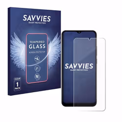 Savvies Verre Trempé pour Samsung Galaxy A02s Vitre Protection Ecran Film Trempé de Verre Dureté 9H