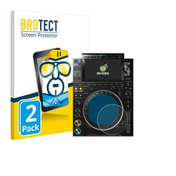 BROTECT Protection Ecran pour Pioneer CDJ 3000 (Cercle) (2 Pièces) - Film Protection Ultra Clair