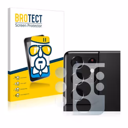 BROTECT Film Protecteur Verre 9H pour Samsung Galaxy S21 Ultra 5G (Caméra UNIQUEMENT) [Anti-Rayures Transparent]