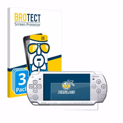BROTECT Film Protecteur Verre 9H pour Sony PSP 2004 (3 Pièces) [Anti-Rayures Transparent]