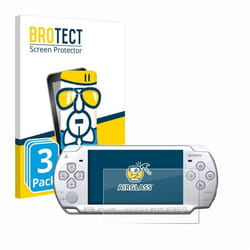 BROTECT Film Protecteur Verre 9H pour Sony PSP 2004 (3 Pièces) [Anti-Rayures Transparent]