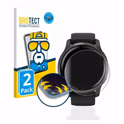 BROTECT Protection Intégrale 3D Incurvé pour Garmin Venu 2 (2 Pièces) - Couverture Complète Film Protection Écran