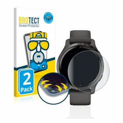 BROTECT Protection Intégrale 3D Incurvé Matte pour Garmin Venu 2S (2 Pièces) - Couverture Complète Film Protection Écran