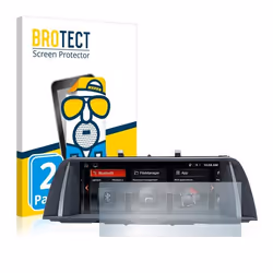BROTECT Protection Ecran Anti-Reflet pour BMW 5 F10 2014 Professional 102 (2 Pièces) - Film Mat