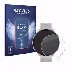 Savvies Verre Trempé pour Garmin Forerunner 55 Vitre Protection Ecran Film Trempé de Verre Dureté 9H