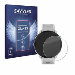Savvies Verre Trempé pour Garmin Forerunner 55 Vitre Protection Ecran Film Trempé de Verre Dureté 9H