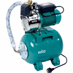 Présentation Surpresseur domestique mono WILO-JET HWJ 202 - Réservoir de 20 litres pour eaux claires Le réservoir de 20L perm ...