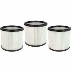 vhbw - the clever way Set de Cartouche Filtre pour votre aspirateur industriel, pour aspiration à sec ou humide - Finition su ...