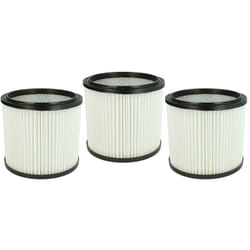 vhbw 3x filtre à cartouche compatible avec Hoover S 4294 Zentralfilter, S 4308, S 4294, S 4308 Zentralfilter aspirateur - Filtre plissé