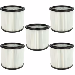 vhbw - the clever way Set de Cartouche Filtre pour votre aspirateur industriel, pour aspiration à sec ou humide - Finition su ...
