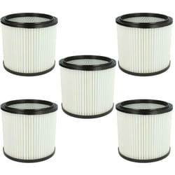5x filtre à cartouche compatible avec Hoover s 4348, S4320 Zentralfilter, s 4320 Zentralfilter aspirateur - Filtre plissé - Vhbw