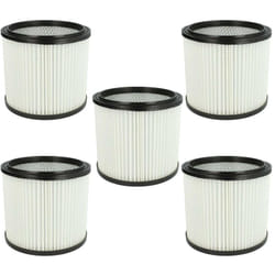 5x filtre à cartouche compatible avec Hoover s 4434, s 4434 Zentralfilter, s 4348 Zentralfilter aspirateur - Filtre plissé - Vhbw