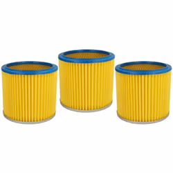 vhbw - the clever way Set de Cartouche Filtre pour votre aspirateur industriel, pour aspiration à sec ou humide - Finition su ...