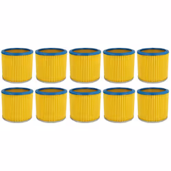 vhbw - the clever way Set de Cartouche Filtre pour votre aspirateur industriel, pour aspiration à sec ou humide - Finition su ...