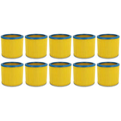 Vhbw - 10x filtre à cartouche compatible avec Hoover s 4294 Zentralfilter, s 4308, s 4294, s 4308 Zentralfilter aspirateur - Filtre plissé