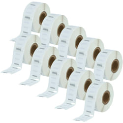 Vhbw - Rouleaux d'étiquettes, lot de 10x pièces 25mm x 25mm compatible avec Dymo LabelWriter 400 Twin, 330 Turbo, 400 Turbo, 400 imprimante
