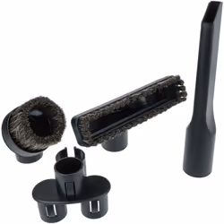 vhbw - the clever way Kit de buses et brosses avec 4 pièces pour aspirateur avec un tube rond de 32 mm de diamètre Le jeu d'a ...