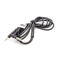 vhbw Câble audio AUX compatible avec Bose QuietComfort QC-25 QC25 casque - Avec prise jack 35 mm microphone bouton de réponse