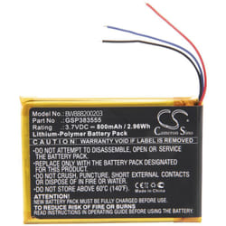 Vhbw - Batterie compatible avec jbl Clip 2, 2 an, CLIP2BLKAM, CS056US enceinte, haut-parleurs (800mAh, 3,7V, Li-polymère)