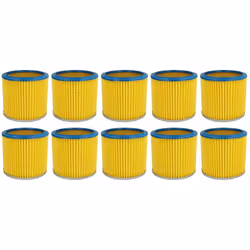 vhbw - the clever way Set de Cartouche Filtre pour votre aspirateur industriel, pour aspiration à sec ou humide - Finition su ...