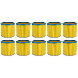 10x filtre à cartouche compatible avec Lavor Genio GN22, GN32, GBX22, GBX32, GNX32, GNX22 aspirateur - Filtre plissé - Vhbw