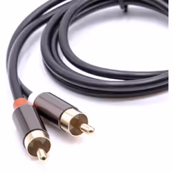 Câble adaptateur audio pratique (fiche jack 3,5 mm vers 2x connecteur RCA, câble en Y) pour la transmission de signaux audio ...