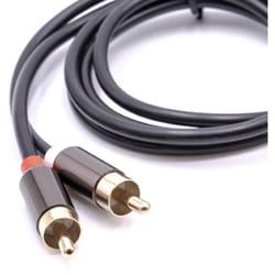 Vhbw - Adaptateur pour câble audio stéréo 3,5mm vers 2x connecteur rca, câble en y