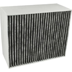 1x Filtre à charbon actif compatible avec Siemens LF98BF542/01, LF98BE542/02, LF98BE542/01, LF98BD542/01 hotte aspirante - 22,7 x 18,9 x 10 cm - Vhbw