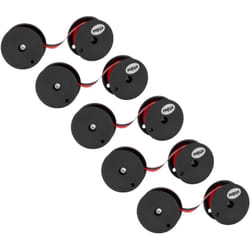 Vhbw - 5x Ruban encreur compatible avec Olympia cpa 525 imprimante matricielle ou de reçus - noir-rouge