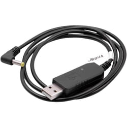 Vhbw - câble de chargement usb compatible avec Baofeng BF-F8-Plus, BF-F9 radio, batterie - Chargeur, 93 cm, avec témoin lumineux