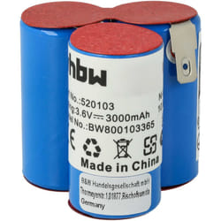 vhbw Batterie compatible avec AEG FL36 AG303 robot électroménager (3000mAh, 3,6V, NiMH)