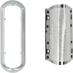 Vhbw - Grille de rasoir de rechange compatible avec Braun Pocket P-40, P-50, P-60, P-70, P70-1, P-80 rasoir électrique - Avec cadre, argent