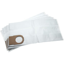 5x sacs remplacement pour Metabo 6.31348, 631348000 pour aspirateur - microfibres non tissées, 49.3cm x 23.7cm, blanc - Vhbw