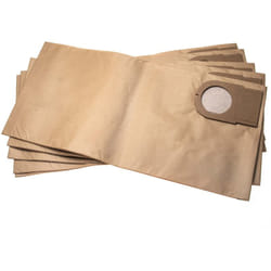 Vhbw - 5x Sacs remplacement pour Metabo 6.31348, 631348000 pour aspirateur - papier, 51,3cm x 24,1cm marron