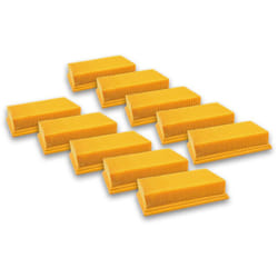 vhbw 10x Filtres à lamelles aspirateur compatible avec Fein Dustex 25 L