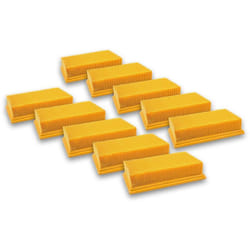 Vhbw - 10x Filtres à lamelles aspirateur compatible avec Hilti vc 20 u, vc 40 u, vc 40 um, vc 20 um