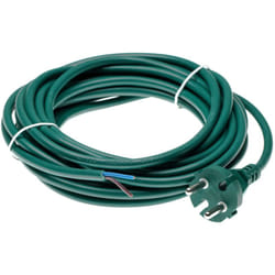 vhbw Câble électrique compatible avec Vorwerk Tiger 250, 251, 252, 265, 270, 260 aspirateurs - 7 m, 2000 W, câble électrique