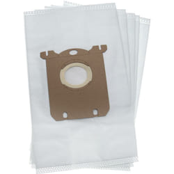 Vhbw - 5x Sacs compatible avec Hugin hn 2410, hn 3500, hn 4000, hn 7005, hn 7010 aspirateur - microfibres non tissées, 28,6cm x 17cm, blanc