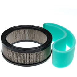 Set de filtres (1x préfiltre, 1x filtre à air) compatible avec Kohler Command ECH730-ECH749, PCH740 tondeuse à gazon, noir/argenté/turquoise - Vhbw