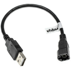Vhbw - Adaptateur pour autoradio compatible avec vw Passat B6 (2005+), Passat B7 (2010+) autos, véhicules - 4 broches avec prise usb