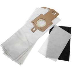 Lot de sacs (microfibres non tissées) + filtre avec 6 pièces compatible avec Hoover DM71 DM03001, DM72 DM01001, KITU3493011 aspirateur - Vhbw